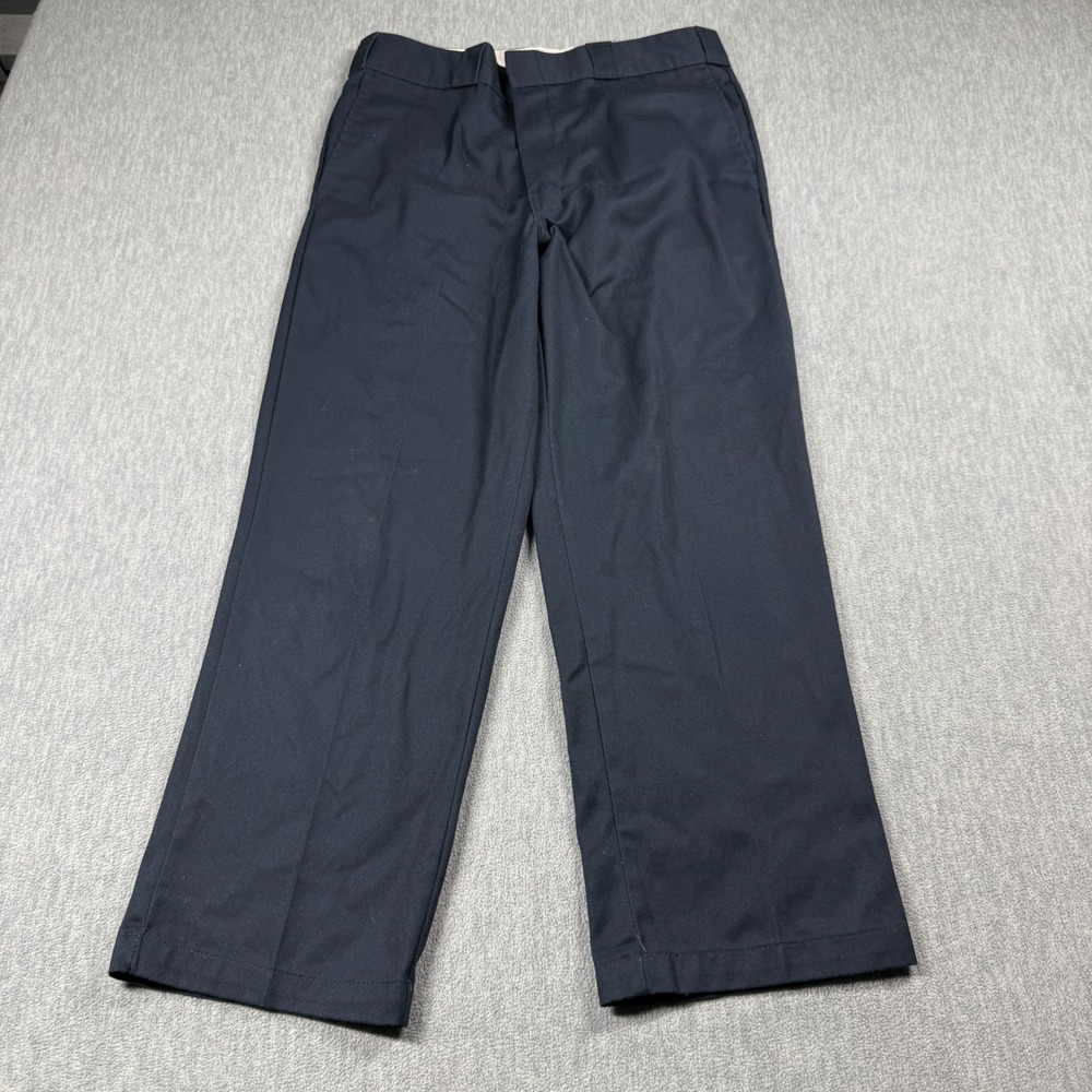 Dickies Pants Mens 34x28 Navy 874‎ Original Fit Chino Twill Work Skateboard Casu